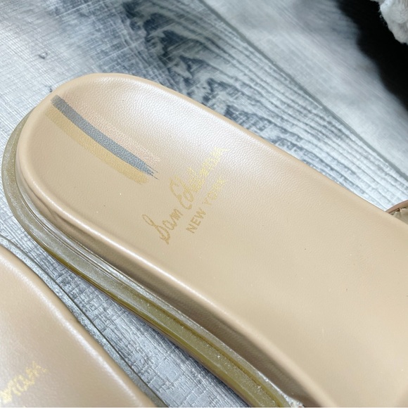 Sam Edelman Valeri Leather Cutout Slip On Comfort Sandals Cognac Size 7M - Picture 5 of 9